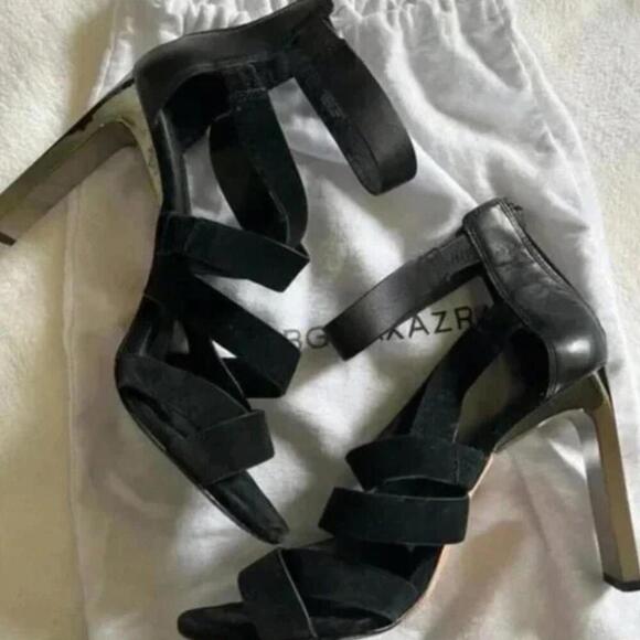 BCBGMaxAzria Shoes - Bcbg black strappy heels size 9